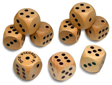 Wooden Bunco Dice